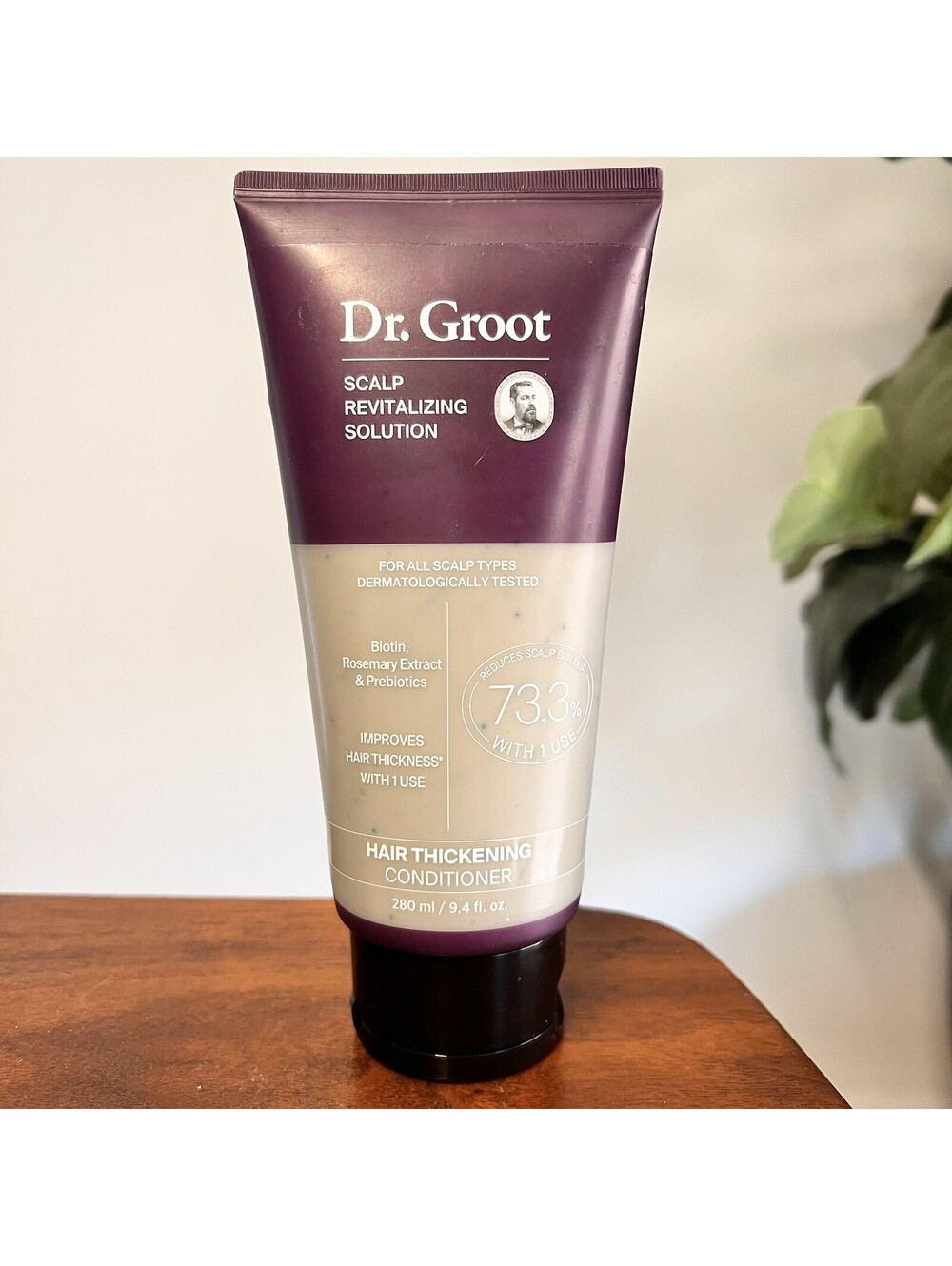Dr. Groot Hair Thickening Conditioner 9.4 oz Reduces Scalp Buildup Revitalizing